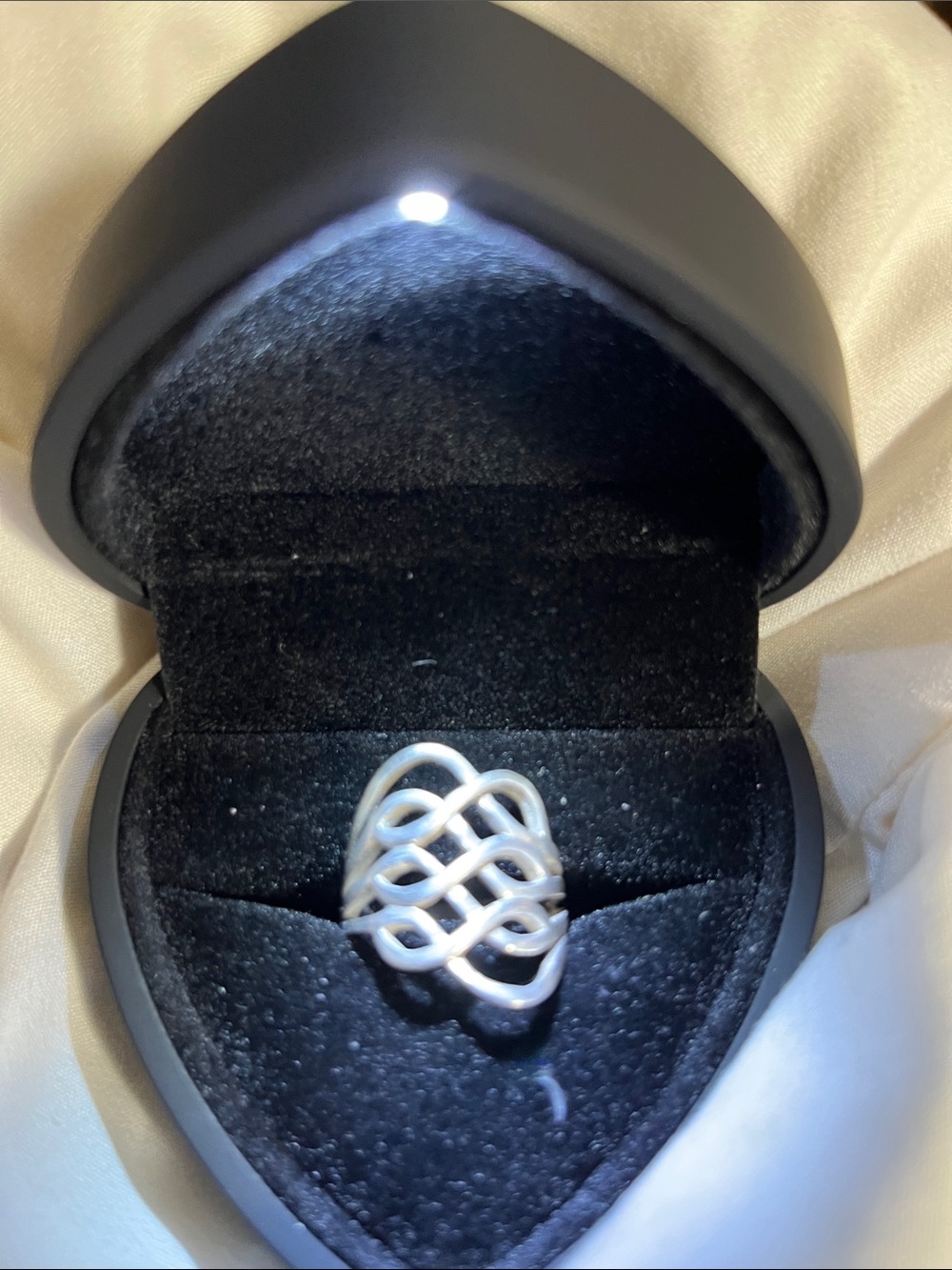 Silver Interlaced Knot Ring - Women's Jewelry